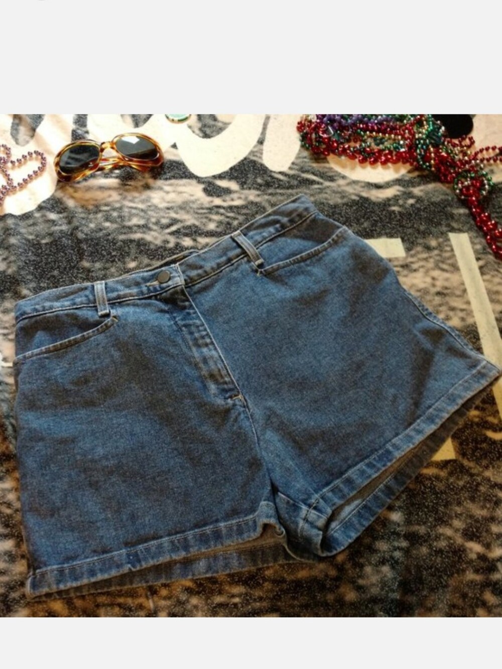New York & Co. High Waist Denim Shorts 12